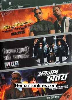 (image for) Bad Boys-Men In Black 2-The Contractor 3-in-1 DVD-Hindi