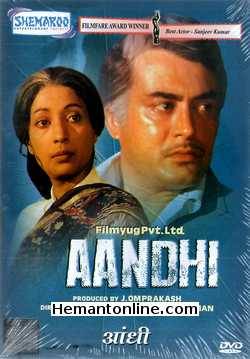 Aandhi DVD-1975  Sanjeev Kumar, Suchitra Sen, Om Prakash, Om Shivpuri, A. K. Hangal, Manmohan