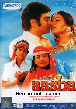 Aasha DVD-1980  Jeetendra, Reena Roy, Rameshwari, Girish Karnad