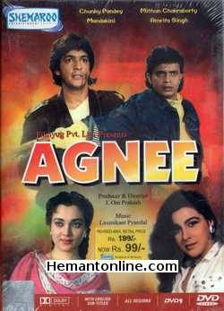 Agnee 1988 DVD Mithun Chakraborty, Chunky Pandey, Amrita Singh, Tanuja, Mandakini, Moushmi Chatterjee, Anupam Kher, Asrani