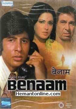 Benaam-1974 VCD Amitabh Bachchan, Moushmi Chatterjee, Madan Puri, Satyen Kappu, Iftekhar, Prem Chopra
