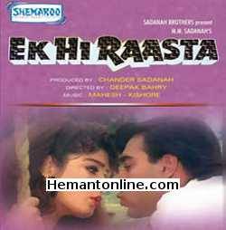 Ek Hi Raasta-1993 VCD Ajay Devgan, Raveena Tandon, Mohnish Behl, Seed Jaffery, Deven Verma