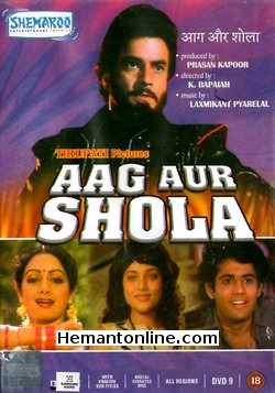 Aag Aur Shola DVD-1986  Jeetendra, Sridevi, Mandakini, Suresh Oberoi, Shakti Kapoor, Kader Khan, Asrani, Ashish Chanana