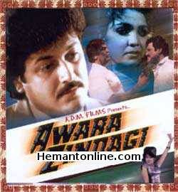 Awara Zindagi-1989 VCD Rajkiran, Saloni, Prema Narayan, Mazhar Khan, Sudhir, Dev Kumar