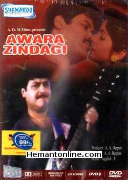 Awara Zindagi DVD-1989  Rajkiran, Saloni, Prema Narayan, Mazhar Khan, Sudhir, Dev Kumar