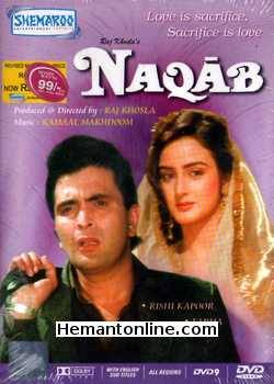 Naqab DVD-1989  Rishi Kapoor, Farha, Vijayendra Ghatge, Bindu, Amjad Khan, Jamuna, Chand Usmani
