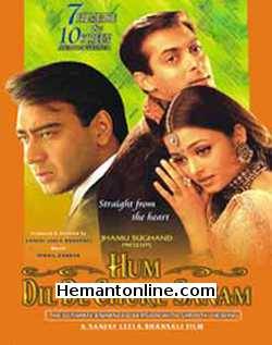 Hum Dil De Chuke Sanam-1999 VCD Salman Khan, Ajay Devgan, Aishwarya Rai, Vikram Gokhale, Kenny Desai, Rajeev Verma , Zohra Sehgal, Smita Jaykar, Rekha Rao