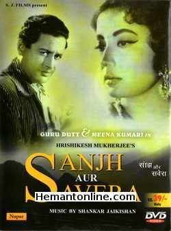 Sanjh Aur Savera-1964 VCD Guru Dutt, Meena Kumari, Mehmood, Shobha Khote