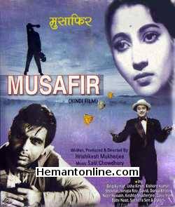 Musafir VCD-1957  Dilip Kumar, Usha Kiran, Kishore Kumar, Shekhar, Nirupa Roy, David, Durga Khote, Nazir Hussain, Keshto Mukherjee, Daisy Irani, Baby Naaz, Suchitra Sen