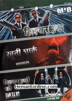 Men In Black-Red Water-Men In Black 2 3-in-1 DVD-Hindi Men In Black (1997): Tommy Lee Jones, Will Smith, Linda Fiorentino, Vincent D' Onofrio, RIp Torn, Tony Shalhoub, Siobhan Fallon, Mike Nussbaum,