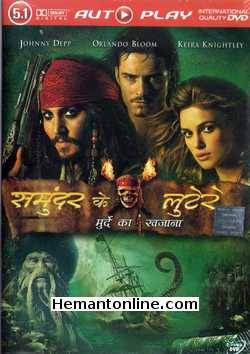 Pirates of The Caribbean-Dead Mans Chest 2006 DVD: Samundar Ke L Johnny Depp, Orlando Bloom, Keira Knightley, Jack Davenport, Bill Nighy, Jonathan Pryce