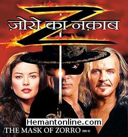Zorro Ka Naqab-The Mask of Zorro-Hindi-1998 VCD Antonio Banderas, Anthony Hopkins, Catherine Zeta Jones, Jose Maria de Tavira, Diego Sieres, Emiliano Guerra, Yolanda Orisaga, Paco Morayta, William Marquez, Stuart