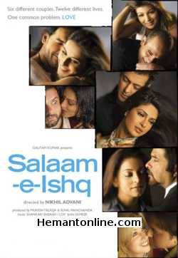 Salaam E Ishq-2007 VCD Salman Khan, Priyanka Chopra, Anil Kapoor, Juhi Chawla, Akshaye Khanna, Ayesha Takia, John Abraham, Vidya Balan, Govinda, Shannon Esrechowitz, Sohail Khan, Isha