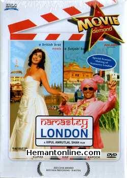 Namastey London DVD-2007  Akshay Kumar, Katrina Kaif, Rishi Kapoor, Clive Standen, Upen Patel, Javed Sheikh, Tiffany Mulheron, Nina Wadia, Shaana Diya, Ritesh Deshmukh, Sandra De