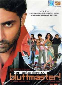 Bluffmaster DVD-2005  Abhishek Bachchan, Ritesh Deshmukh, Priyanka Chopra, Nana Patekar, Boman Irani, Hussain Shaikh, Tinu Anand, Supriya Pilgaonkar, Mahesh Thakur, Sujoy Ghosh