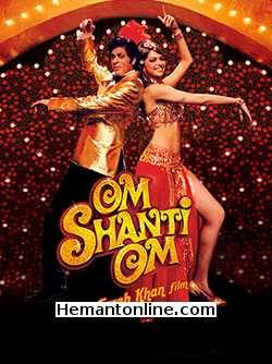 Om Shanti Om-2007 DVD Shahrukh Khan, Deepika Padukone, Shreyas Talpade, Arjun Rampal, Kirron Kher, Yuvika Chaudary, Bindu, Jawed Sheikh, Satish Shah, Asawari Joshi, Nitish Pandey, Shawar