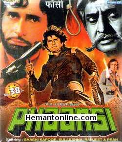 Phaansi 1978 VCD Shashi Kapoor, Sulakshana Pandit, Ranjeet, Pran, Jeevan, Iftekhar, Sapru, Mohan Sherry, Shetty, Sudhir, Ram Mohan, Urmila Bhatt, Aruna Irani, Asrani