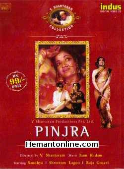 Pinjra-1973 VCD Shreeram Lagoo, Sandhya, Raja Gosavi, Vatsala Deshmukh, Manikraj, Govind Kulkarni