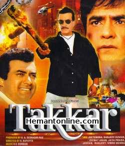 Takkar VCD-1980  Jeetendra, Sanjeev Kumar, Zeenat Aman, Jaya Prada, Jeevan, Ranjeet, Vinod Mehra, Bindiya, Ashok Kumar, Asrani