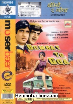 Bombay To Goa 1972 DVD Amitabh Bachchan, Aruna Irani, Shatrughan Sinha, Mehmood, Agha, Lalita Pawar, Mukri