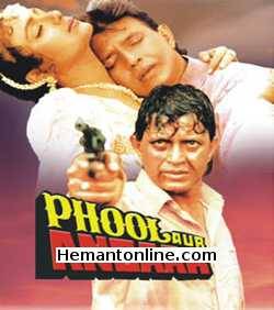 Phool Aur Angaar 1993 VCD Mithun Chakraborty, Shantipriya, Sonam, Mohnish Behl, Arjun