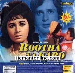 Rootha Na Karo 1970 VCD Shashi Kapoor, Nanda, Naaz, Rajinder Nath, Aruna Irani