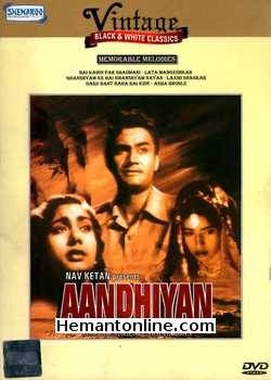 Aandhiyan DVD-1952  Dev Anand, Nimmi, Durga Khote, K. N. Singh, Johny Walker, Kalpana Kartik