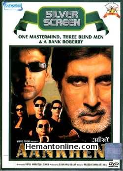 Aankhen DVD-2002  Amitabh Bachchan, Akshay Kumar, Arjun Rampal, Sushmita Sen, Paresh Rawal, Bipasha Basu (Special Appearance)