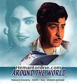 Around The World-1967 VCD Raj Kapoor, Rajshree, Mehmood, Amita, Om Prakash, Achla Sachdev, Pran