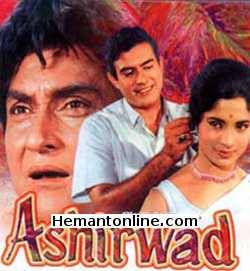 Ashirwad-1969 VCD Ashok Kumar, Sanjeev Kumar, Bipin Gupta, Sajjan, Gahdhi, Sumita Sanyal, Veena