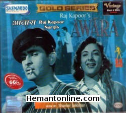 Awara DVD-1951  Raj Kapoor, Nargis, Prithviraj, Om Prakash, Leela Chitnis