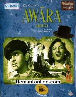 Awara 1951 VCD Raj Kapoor, Nargis, Prithviraj, Om Prakash, Leela Chitnis