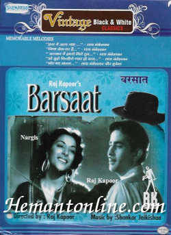 Barsaat DVD-1949  Raj Kapoor, Nargis, Nimmi, B. M. Vyas, Prem Nath, K. N. Singh, Sushila, Hiren Khera