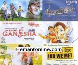 Bhootnath-My Friend Ganesha-Jab We Met 3-in-1 DVD Bhootnath Amitabh Bachchan, Aman Siddiqui, Juhi Chawla, Shahrukh Khan My Friend Ganesha Baby Ashana, Animated Ganesha Jab We Met Shahid Kapoor, Kareena