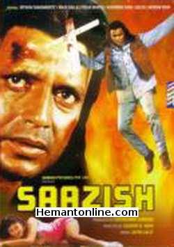Saazish DVD-1998  Mithun Chakraborty, Vikas Bhalla, Pooja Batra, Kashmira Shah, Helen, Aruna Irani