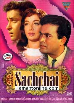 Sachchai DVD-1969  Shammi Kapoor, Sanjeev Kumar, Sadhana, Helen, Pran