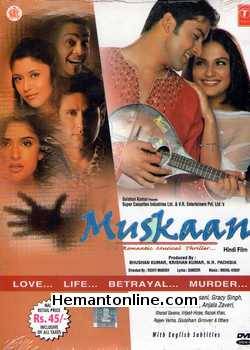 Muskaan DVD-2004  Aaftab Shivdasani, Gracy Singh, Parvin Dabas, Neha, Gulshan Grover, Sharat Saxena, Anjala Zaveri, Vrajesh Hirjee, Razzak Khan, Rajeev Verma