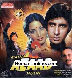 Main Azaad Hoon 1989 VCD Amitabh Bachchan, Shabana Azmi, Ram Gopal Bajaj, Raja Bundela, Avtar Gill, Annu Kapoor, Javed Khan, Mushtaq Khan, Sachin Khedekar, Anupam Kher