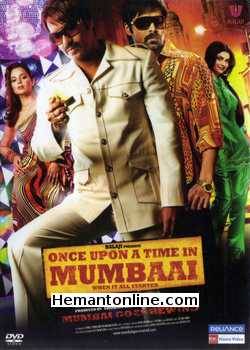 Once Upon A Time In Mumbaai-2010 DVD Ajay Devgan, Emraan Hashmi, Kangana Ranaut, Prachi Desai, Randeep Hooda, Gauhar Khan, Avtar Gill, Naved Aslam, Sanjeev Wilson, Mehul Bhojak, Ravi Khanwilkar,
