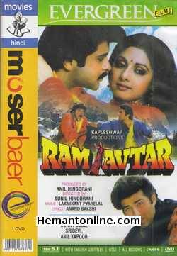 Ram Avtar DVD-1988  Sunny Deol, Sridevi, Anil Kapoor, Shakti Kapoor, Manik Irani, Bharat Bhushan, Subbiraj, Yunus Parvez, Dinesh Hingoo