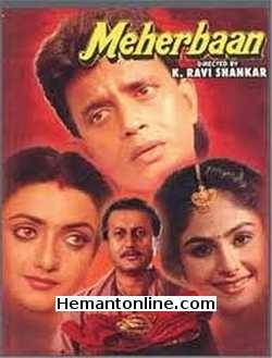 Meherbaan-1993 DVD Mithun Chakraborty, Bhanu Priya, Ayesha Jhulka, Asrani, Anupam Kher, Kader Khan, Sadashiv Amrapurkar