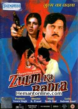 Zulm Ka Badla DVD-1985 Rakesh Roshan, Anita Raj, Danny Denzongpa, Shakti Kapoor, Jagdeep (Friendly Appearance), Special Appearace by Sonia Sahni & Ameeta