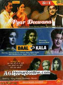 Pyar Deewana, Daal Me Kala, Agra Road 3-in-1 DVD Pyar Deewana (1972): Kishore Kumar, Mumtaz, Iftekhar, Padma Khanna, SunderDaal Me Kala (1964): Kishore Kumar, Nimmi, Abhi Bhattacharya, Om Prakash, AghaAgra Road