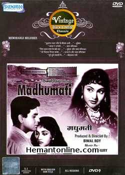 Madhumati DVD-1958  Dilip Kumar, Vyjayantimala, Johny Walker, Jayant, Pran