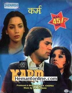 Karm 1977 VCD Rajesh Khanna, Vidya Sinha, Shabana Azmi, Asrani, Kumari Naaz, Iftekhar, Prema Narayan, Achala Sachdev, Om Shivpuri, Roopesh Kumar, Dinesh Thakur, Master Bittoo