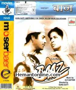 Baaz VCD-1953  Guru Dutt, Geeta Bali, K. N. Singh, Kuldip Kaur, Sulochana