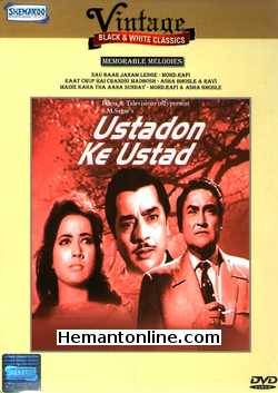 Ustadon Ke Ustad 1963 DVD Ashok Kumar, Pradeep Kumar, Johny Walker, Shakila, Sheikh Mukhtar, Helen, Shakeela Bano Bhopali