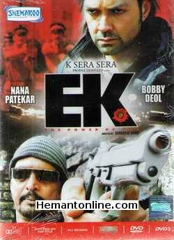 Ek The Power of One DVD-2009  Bobby Deol, Nana Patekar, Shreya Saran, Chunky Pandey, Kulbhushan Kharbanda, Pradeep Kharab, Akshay Kapoor, Gurpreet Guggi, Sachin Khedekar, Raghuver Yadav, Jackie Shroff