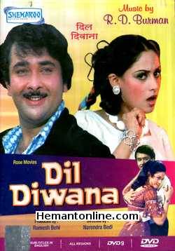 Dil Diwana 1974 DVD Randhir Kapoor, Jaya Bhaduri, Satyen Kappu, Aruna Irani, Durga Khote, Manmohan, Komal