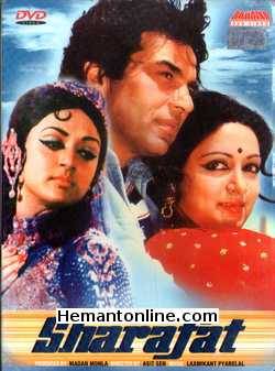 Sharafat DVD-1970  Dharmendra, Hema Malini, Ashok Kumar, Jagdeep, Mohan Choti, Kanhaiyalal, Sapru, Poornima, Sunder